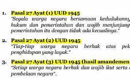 Pasal 31 Ayat 2 Tentang Hak